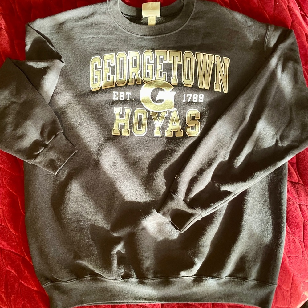 Champion Eco Authentic Navy Georgetown Uni Pullover XL - Picture 2 of 6